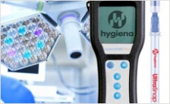 Hygiena hand-held ATP bioluminescence monitor and UltraSnap swab