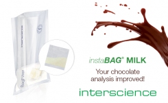 instaBAG MILK from Interscience improves the microbial analysis of chocolate