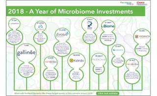 2018 A Year of Microbiome Investments - Infographic