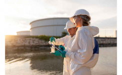Scientists testing waste water