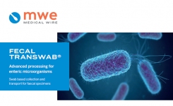 pathogenic bacteria and text about the Medical Wire fecal transwab