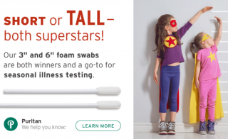 Puritan sup reg sup nbsp Sterile Foam Swabs - Short or Long - Essential Testing Supplies