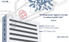 Webinar about a drinking water hygiene concept to reduce health risks