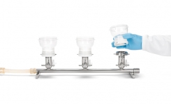 Filtration of oily and viscous samples