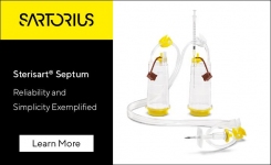 Sterisart Septum for aseptic sample transfer