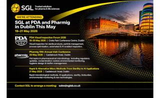 SGL at PDA and Pharmig in Dublin This May