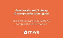 Medical Wire and Equipment Swabs are CLSI-M40-A2 compliant and CE marked
